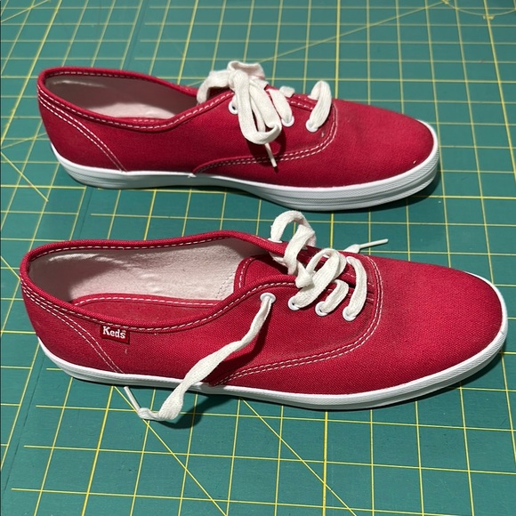 Keds Women's Red Canvas Sneakers - great condition. Like new but no tags. - Picture 6 of 6